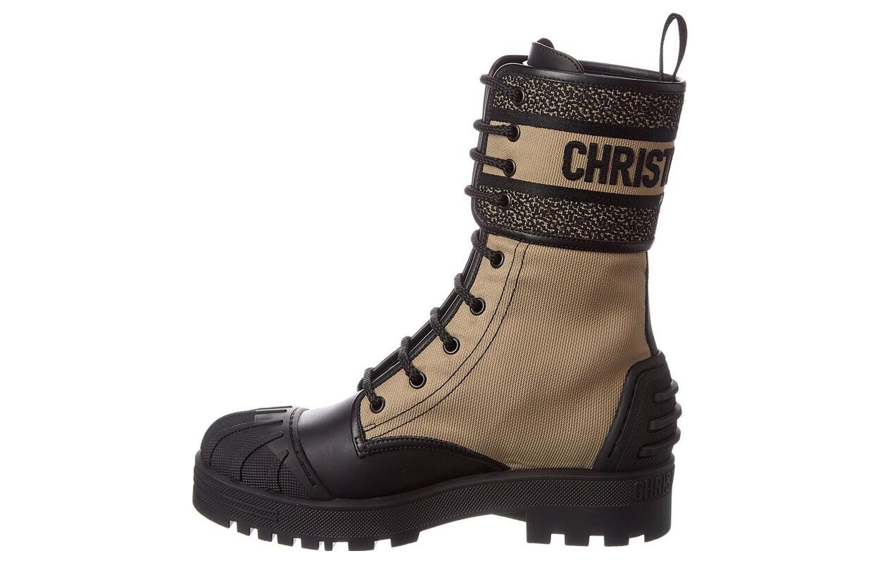 DIOR D Major Ankle Boots Women's Taupe