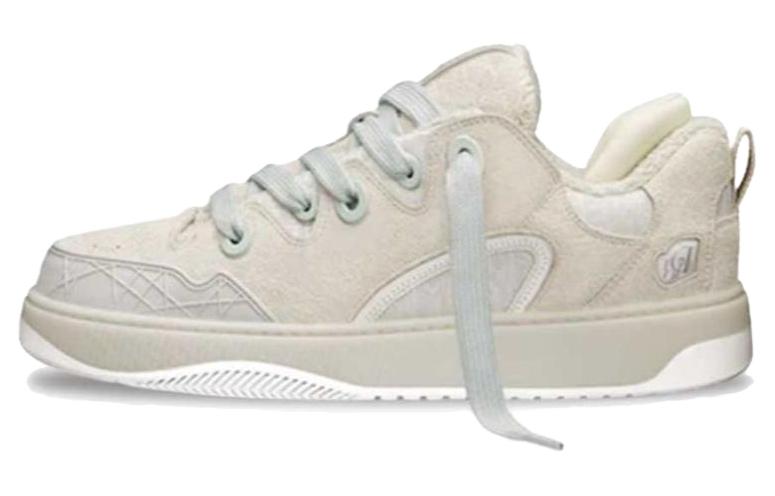ERL x DIOR Dior B9S Oblique Bakery Shoes/Skateboard Shoes Printed Versatile Low-top Fashion Sneakers Men's Cream White