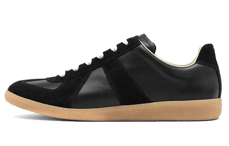 Maison Margiela Replica Low top German Army Trainers Men's Black