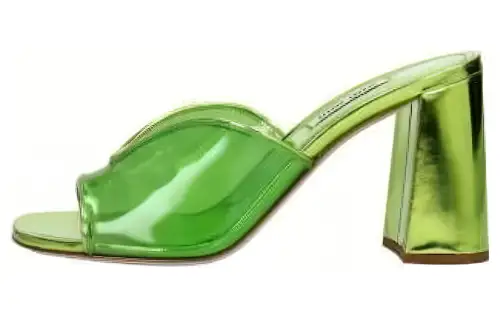 MIU MIU Slide Slippers Women's Green