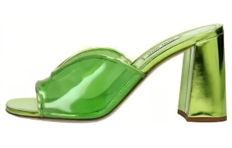 MIU MIU Slide Slippers Women's Green