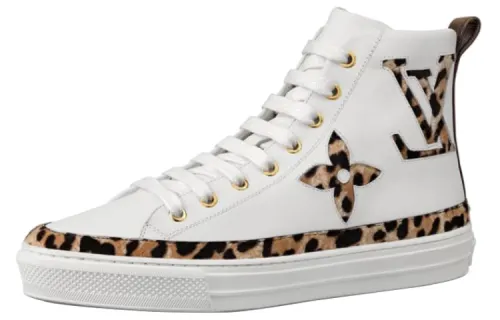 LOUIS VUITTON Lv Stellar High Top Sports Shoes White Women's