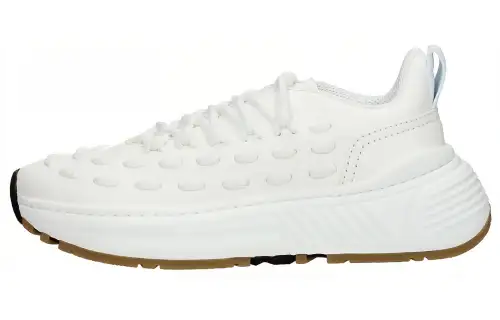 Bottega Veneta Leather Cushioning Breathable Lightweight Low top Casual Shoes Women's White