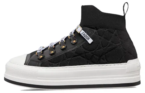 DIOR Walk'n'Dior Mid top Skateboard Shoes Women's Black