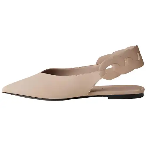 HERMES Gina Stylish Sandal Women's Nude Beige