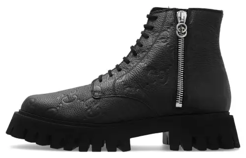 GUCCI GG Leather Boots