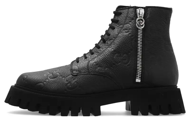 GUCCI GG Leather Boots