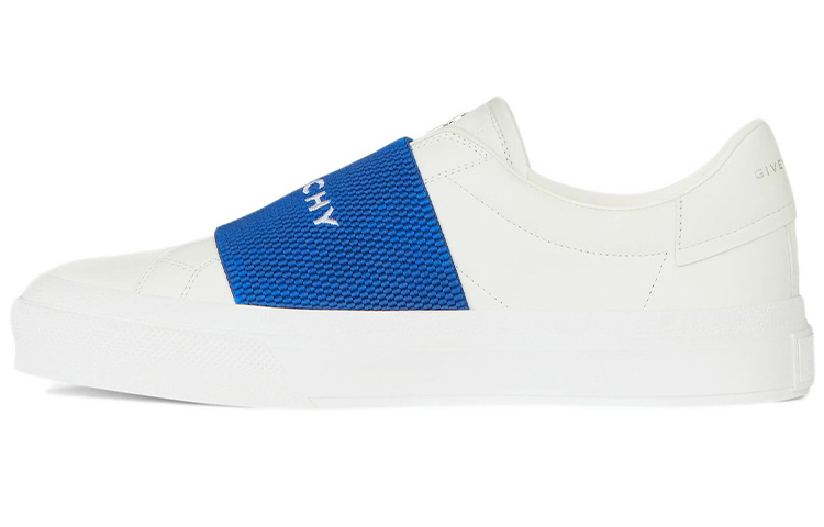Givenchy City Calfskin Low top Stylish Skateboarding Shoes Men's White Blue
