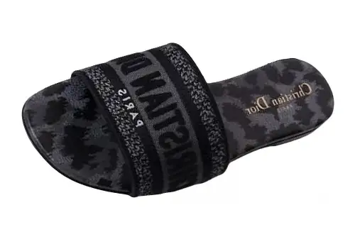DIOR Dway Slide Slippers Women's Black
