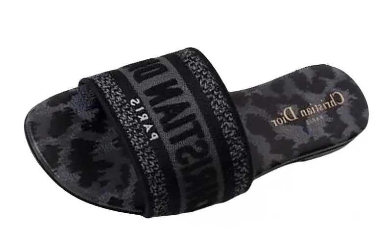 DIOR Dway Slide Slippers Women's Black