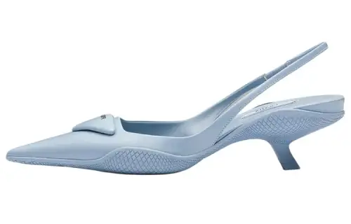 PRADA Irregular Heel High Heels Women's Blue