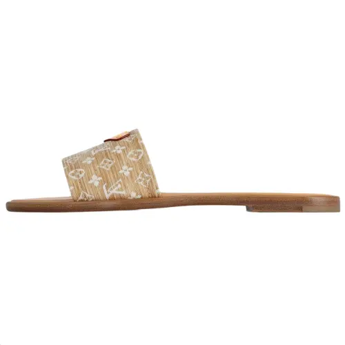 LOUIS VUITTON Lily Slide Slippers Women's Brown