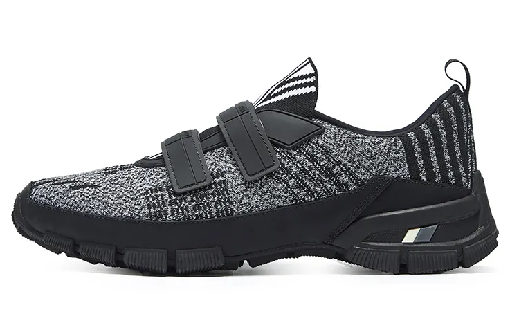 PRADA Fabric Low top Casual Shoes Men's Black