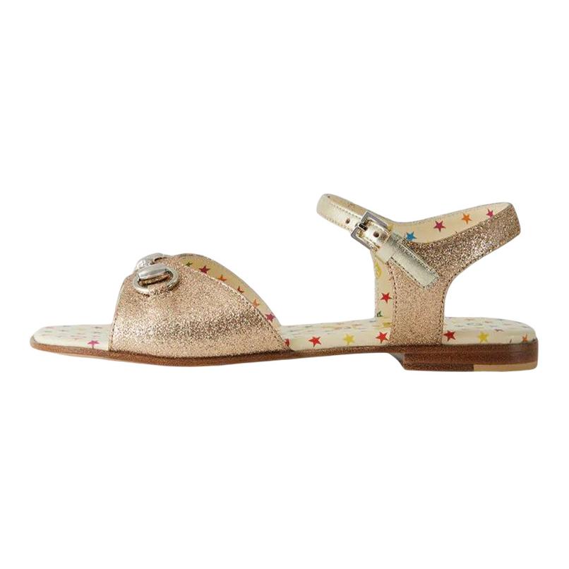 Детские сандалии Gucci Horsebit (желтые)