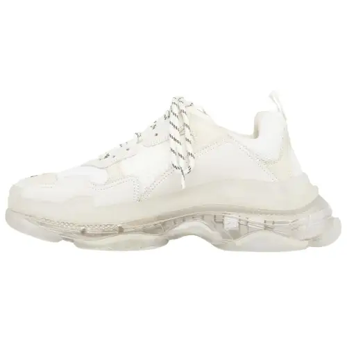 Balenciaga Triple S Low top Chunky Sneakers Men's White