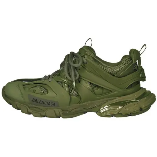 Balenciaga Track 1.0 Low top Chunky Sneakers Men's Dark Green