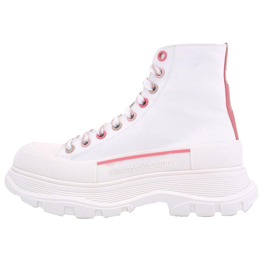 Женские ботинки Alexander McQueen Tread Slick (белые)