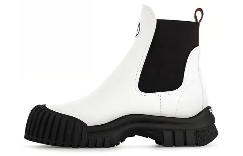 LOUIS VUITTON Ruby Flat Ankle Boots 'White' Women's