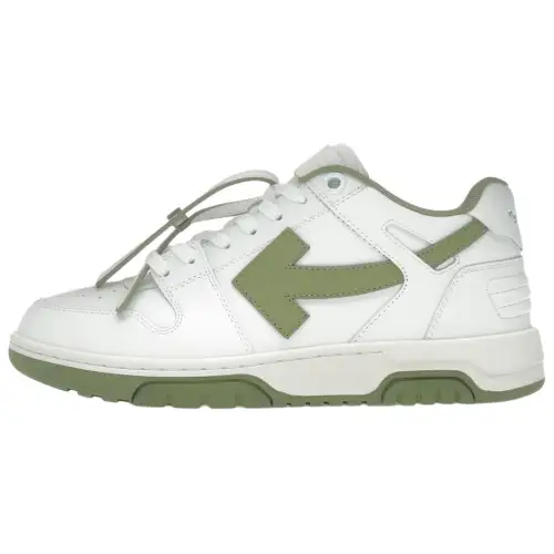 OFF WHITE Out Of Office Ooo Low Tops White Sage