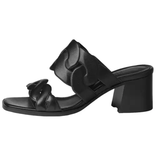 HERMES Gaby Slide Slippers Women's Black