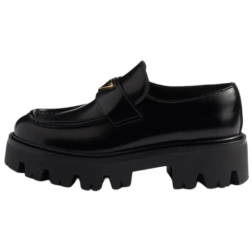 PRADA Loafers 5CM Women's Black