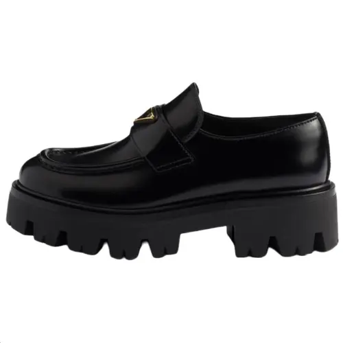 PRADA Loafers 5CM Women's Black