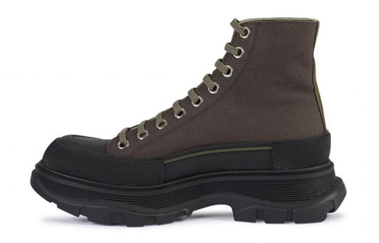 Мужские ботинки Alexander McQueen Tread Slick (коричневые)
