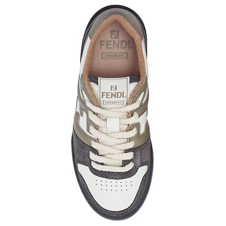 FENDI Match Low Top 'Beige Brown' Women's