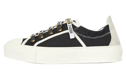 DIOR Walk'n'Dior Platform Shoes Low top Low top Stylish Skateboarding Shoes Women's Black White