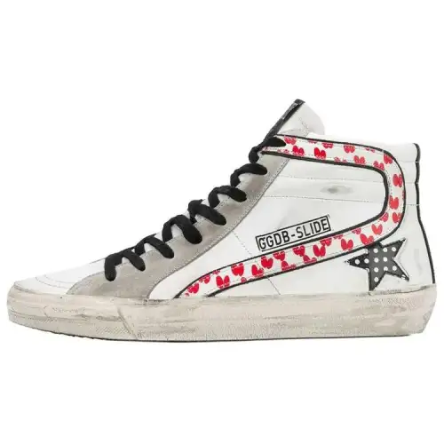 Golden Goose Slide Mid top Skateboard Shoes Women's