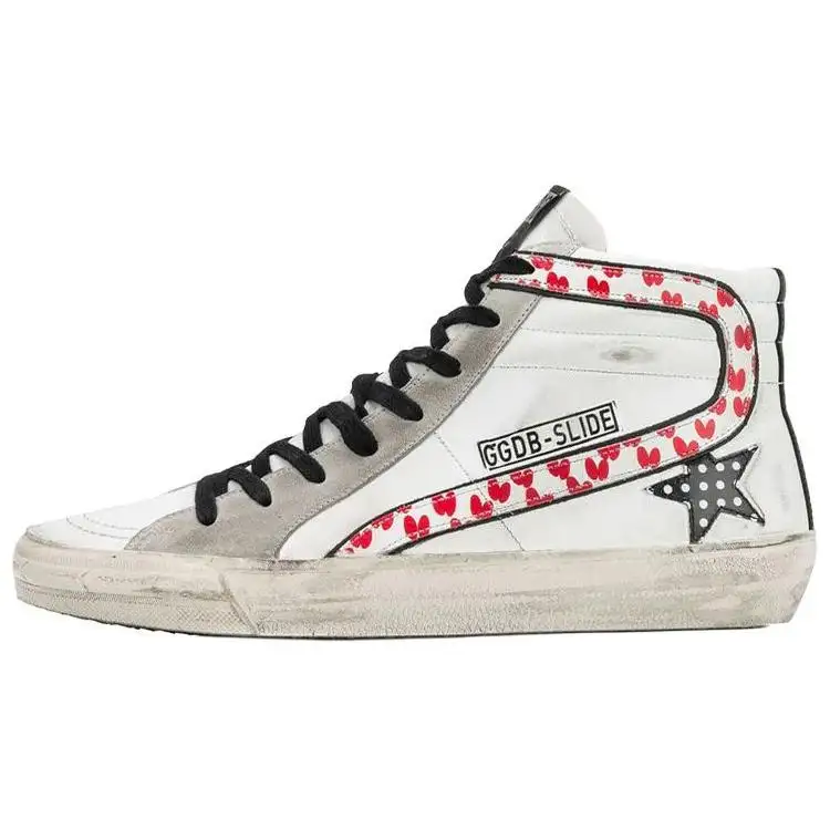 Golden Goose Slide Mid top Skateboard Shoes Women's
