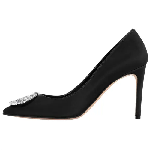 LOUIS VUITTON Met Slim Heel High Heels 9cm Women's Black