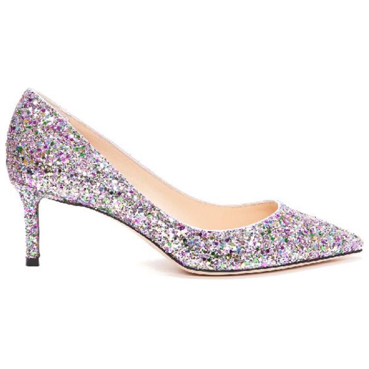 Jimmy Choo Romy Leather Slim Heel High Heels 6cm Women's Multicolor