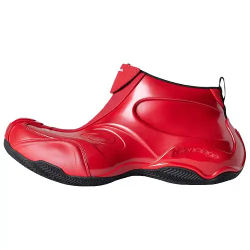 Balenciaga BASKETBALL 25 Qixi Festival Collection Mid top Casual Shoes Men's Red