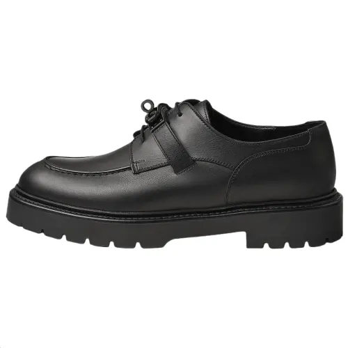 HERMES Loyal Casual Shoes 3.5cm Men's Black