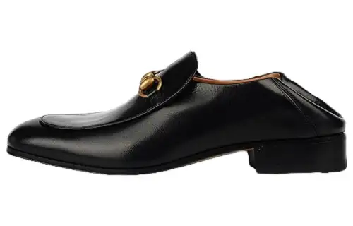 GUCCI Horsebit Leather Mule