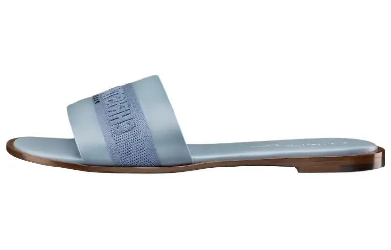 DIOR Dway Slide Slippers Women's Light Blue