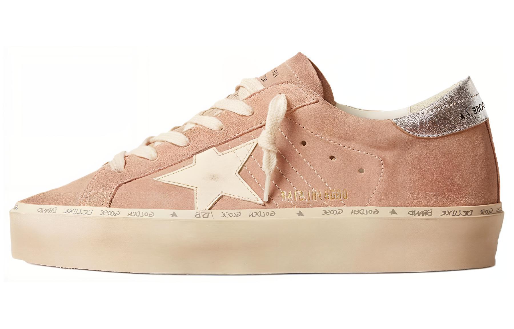 Женские кеды Golden Goose Hi Star (розовые)