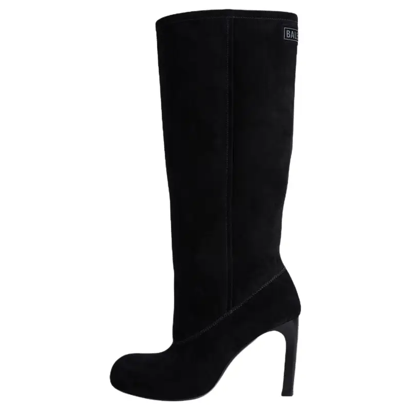 Balenciaga Fargo Knee High Snow Boots Women's Black
