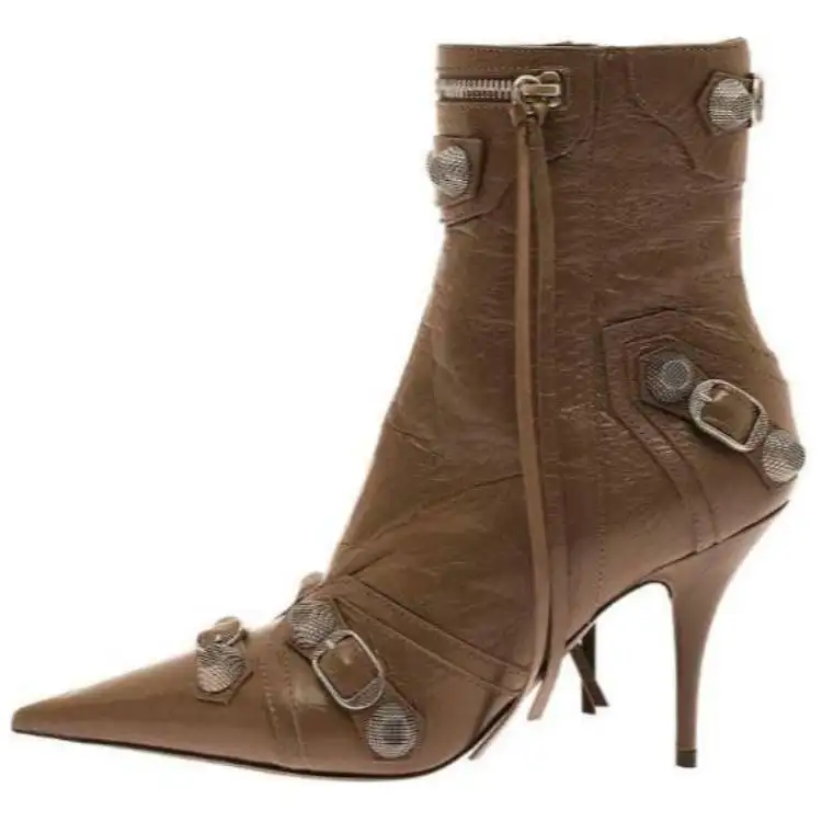 Balenciaga Cagole Heeled Boots Women's