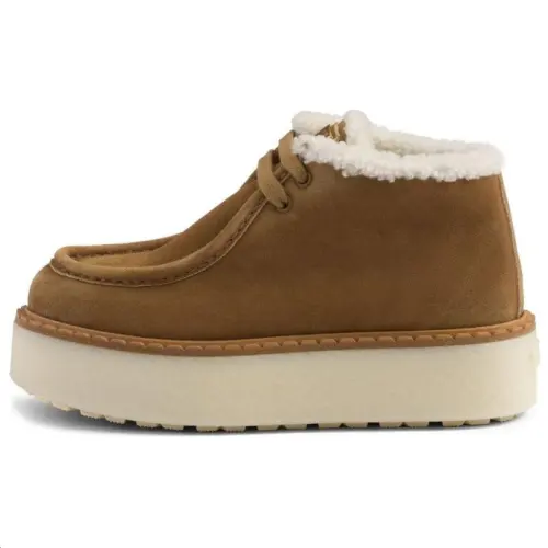 PRADA Ankle Length Snow Boots Women's Light Umber