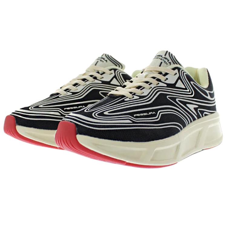 FESSURA Low top Running Shoes Unisex Beige Black