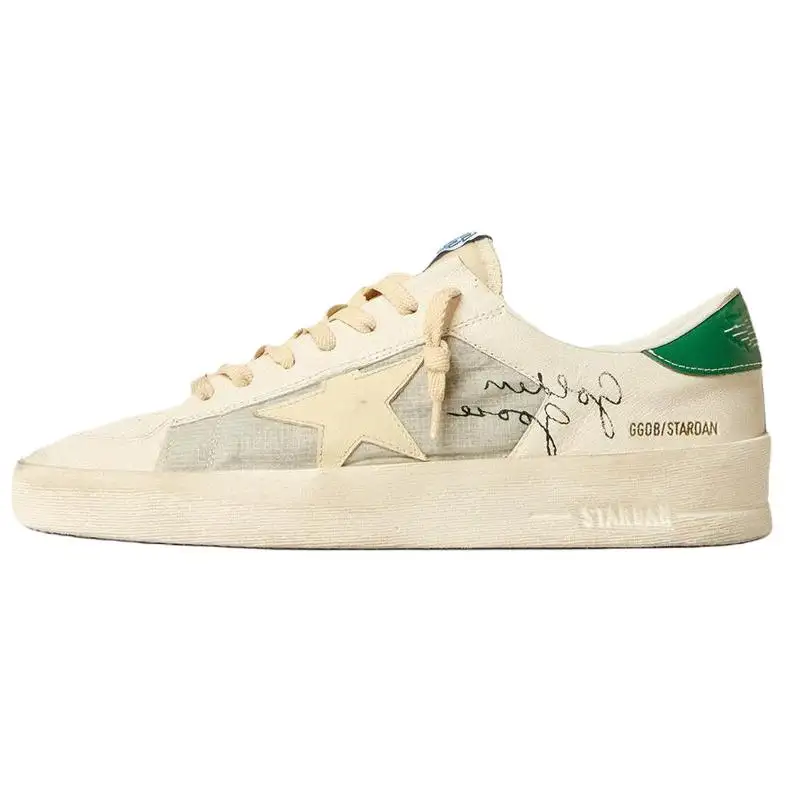 Golden Goose Stardan Low top Skateboard Shoes Men's White