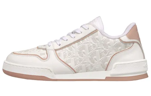DIOR One White And Nude DIOR Oblique Perforated Calfskin Women's