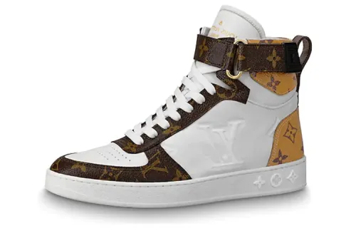 LOUIS VUITTON Lv Boombox Sports Boots White/Brown Women's