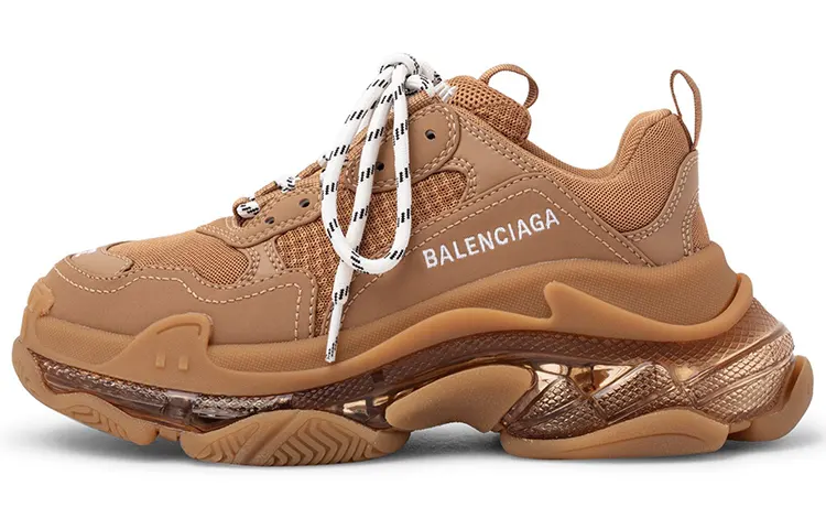 Balenciaga Women's Triple S 'Clear Sole - Light Camel'