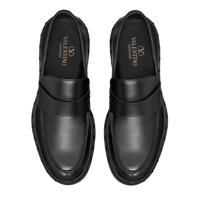 Valentino Garavani Rockstud Leather Loafers