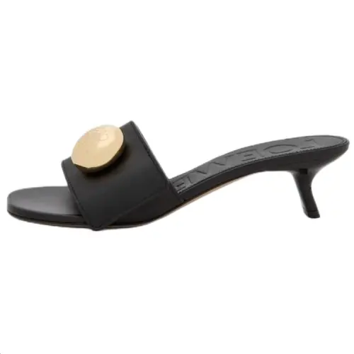 LOEWE Pebble Slide Slippers 4.5cm Women's Black