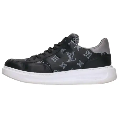 LOUIS VUITTON Beverly Hills Sneakers 'Black Grey Monogram'