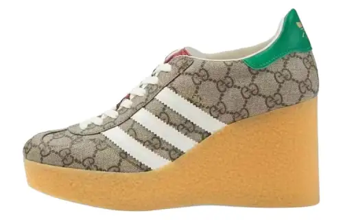 Gazelle Adidas x Gazelle Wmns Wedge Gucci 'Beige Gg Monogram' Women's